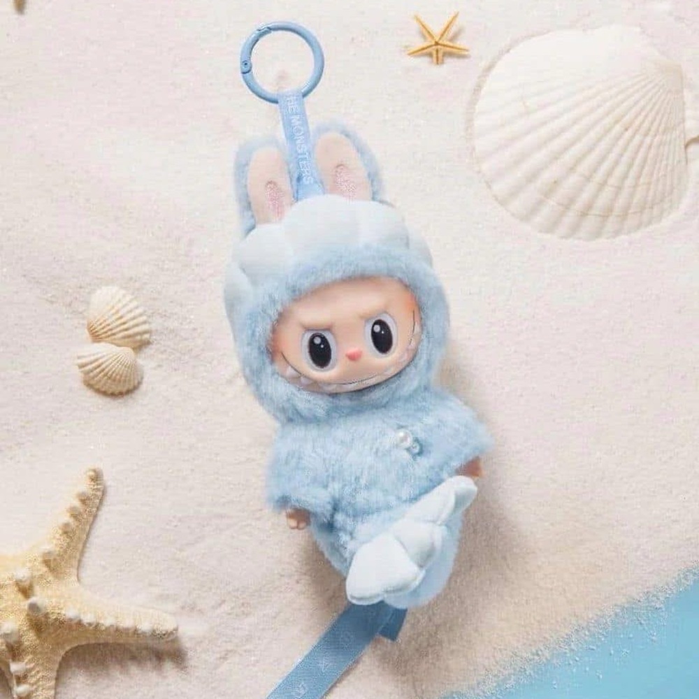 Pop Mart Labubu Merlion Hide and Seek Singapore BLUE TAG Plush Pendant RARE